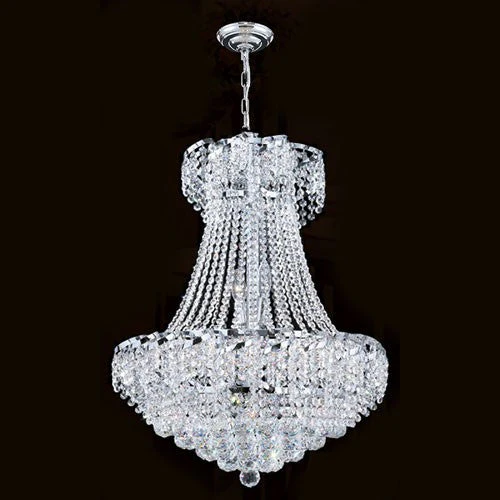 11-Light Chrome Finish with Clear-Crystals Chandelier - Image 1