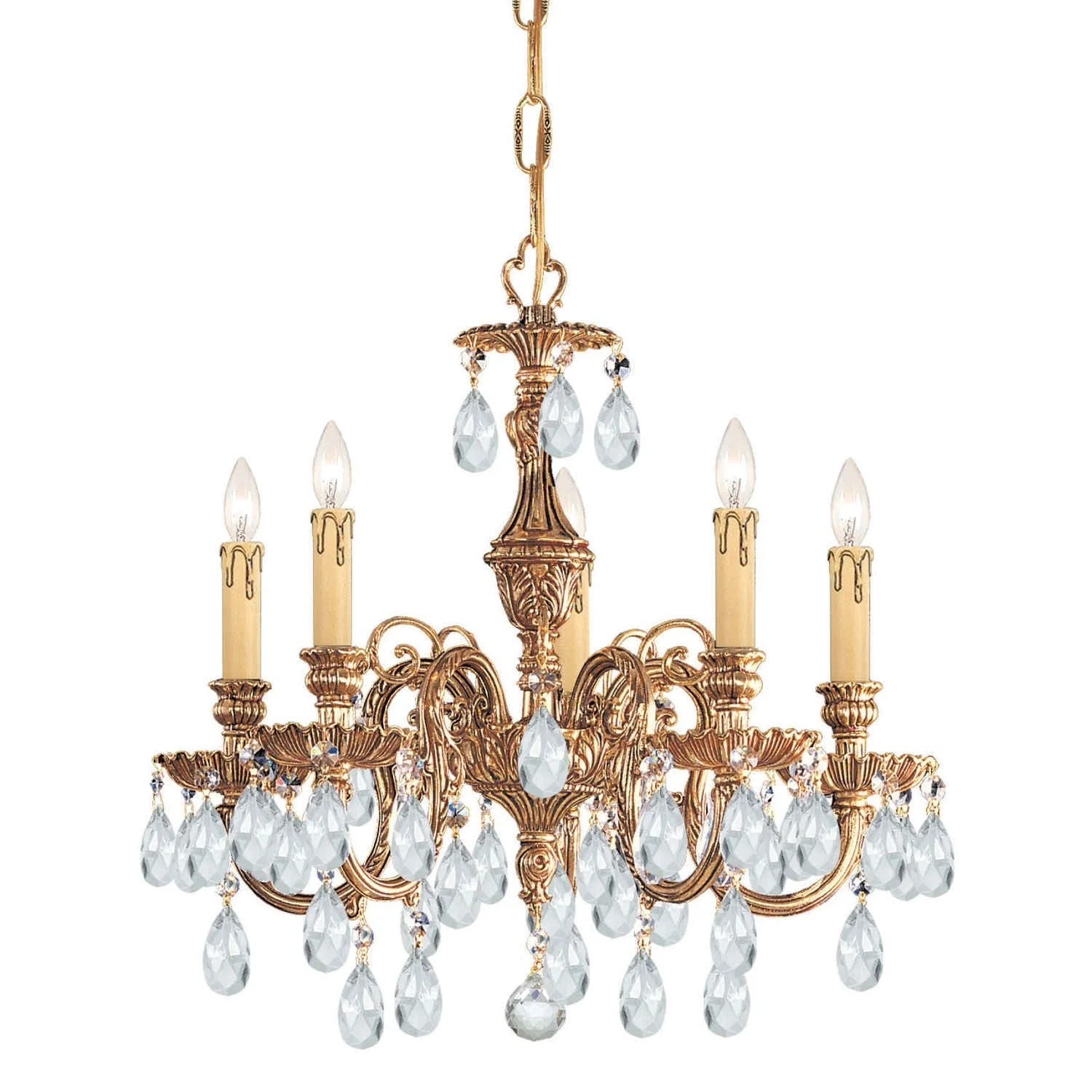 Silver Nickel 24-Inch Eight-Light Chandelier - Image 1