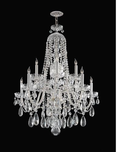 Polished Chrome Five-Light Swarovski Elements Crystal Chandelier - Image 1