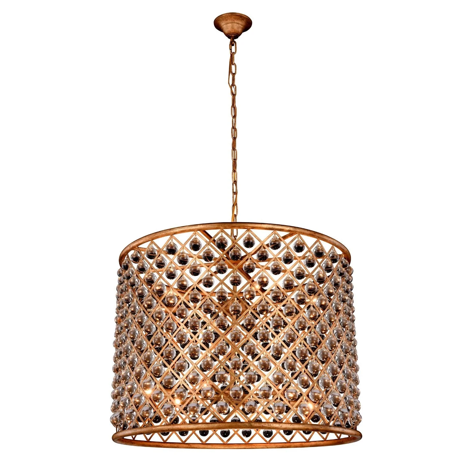 Madison Golden Iron 35.5-Inch Twelve-Light Pendant - Image 1
