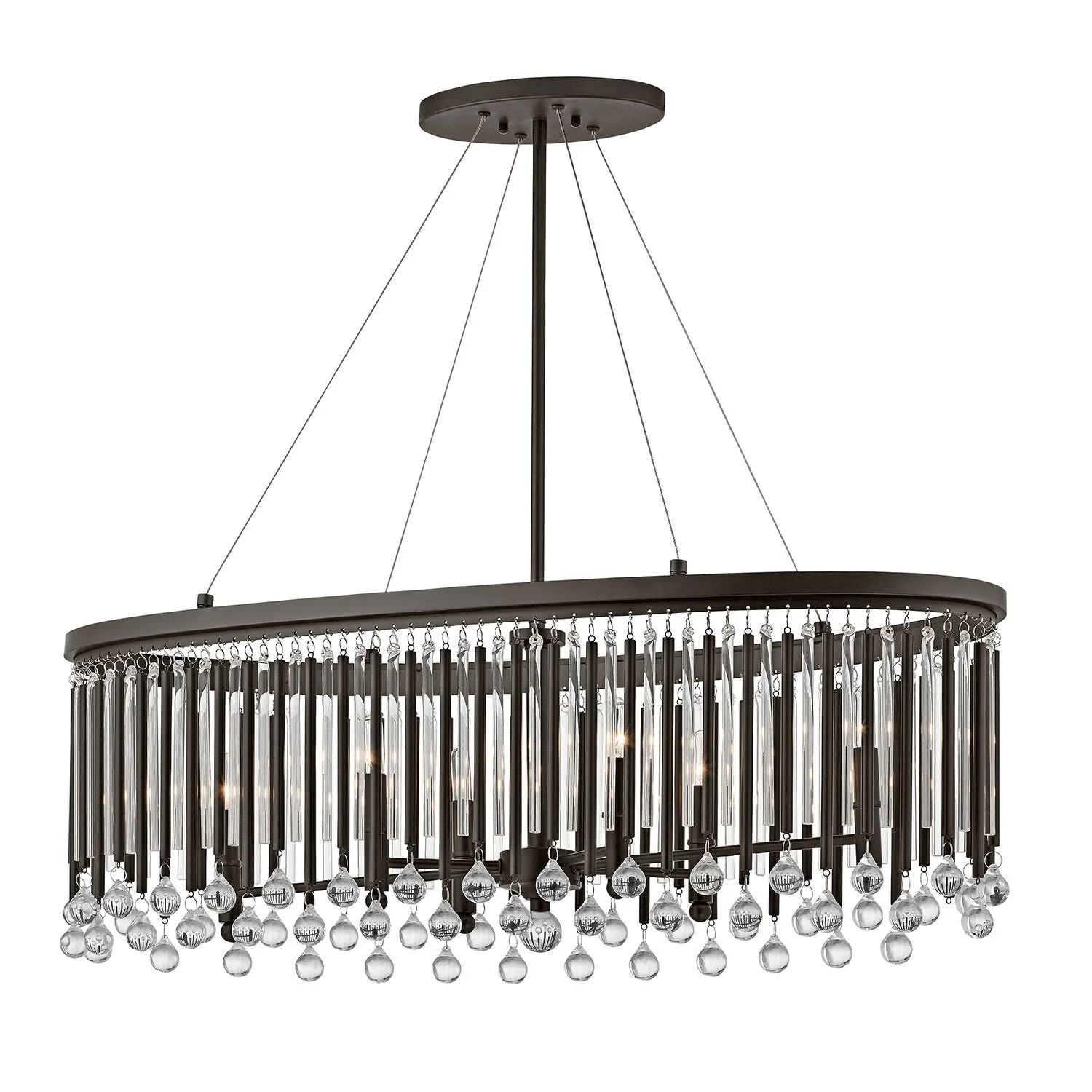 Piper Espresso Six-Light Oval Pendant - Image 1