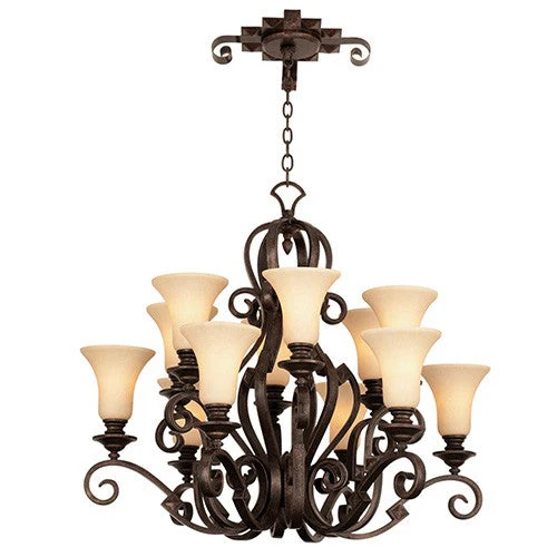 Copper Claret 12-Light Chandelier - Image 1