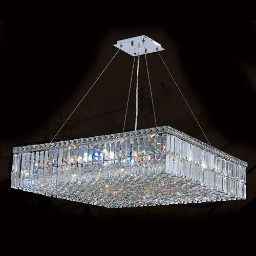 Corp Cascade 12-Light Chrome Finish with Clear-Crystals Chandelier - Image 1