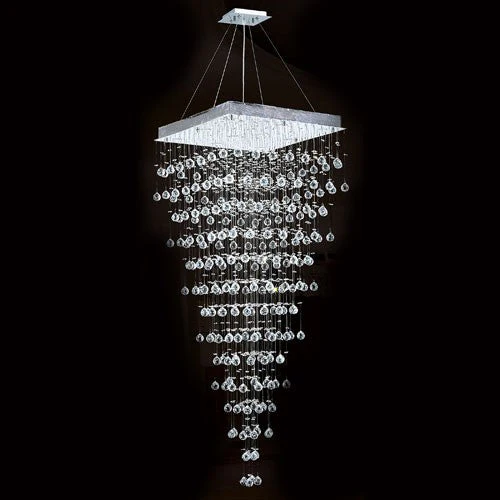 Corp Icicle 10-Light Chrome Finish with Clear-Crystals Chandelier - Image 1