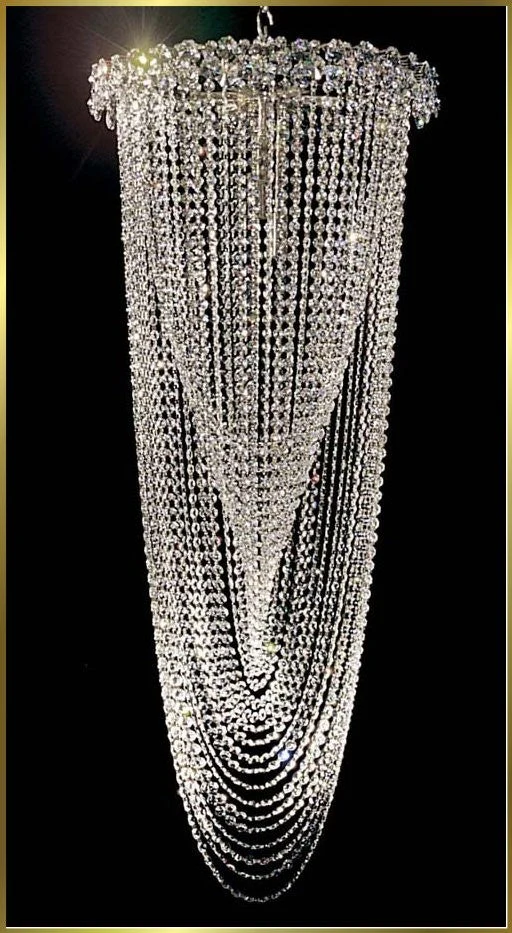 12 lights crystal chandelier in polished chrome finish - Image 1