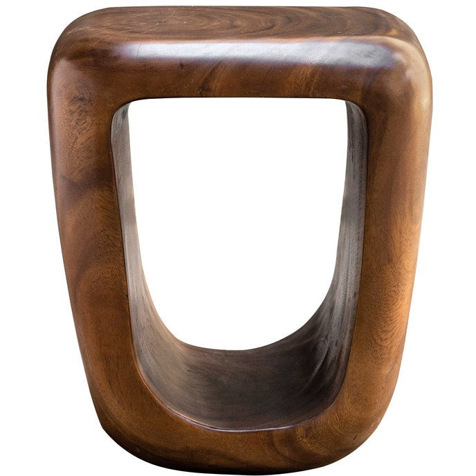 Uttermost Loophole Natural Wash Suar Wood Accent Stool - Image 2