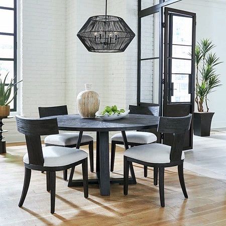 Uttermost Suva Natural Rope With Matte Black Finish 4 Light  Pendant