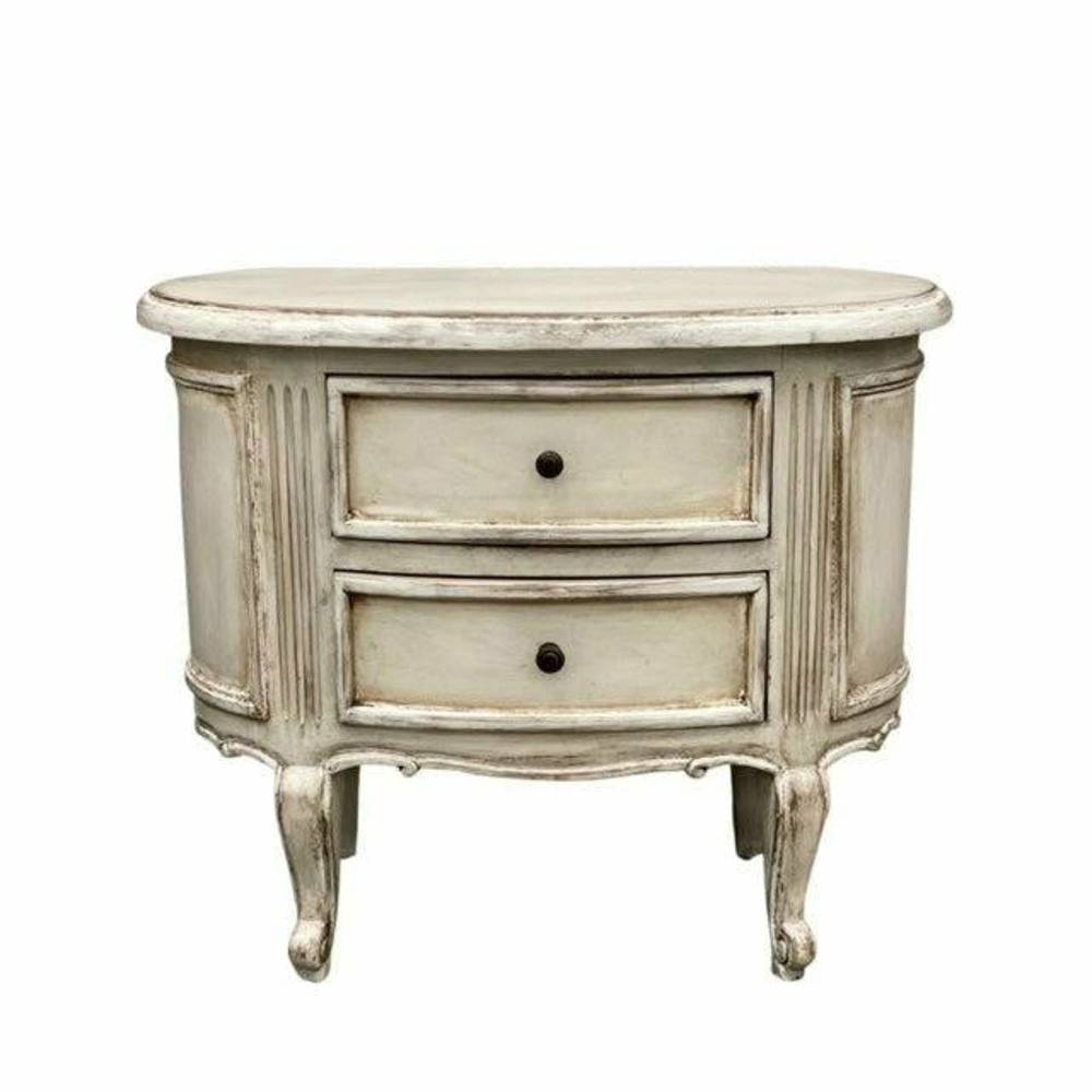 Casa Bonita Peruvian Hand-Painted Carved Wood Juliette Nightstand - Image 1