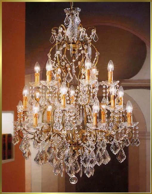 Versailles Chandeliers dressed with maple leaf crystals - Image 1