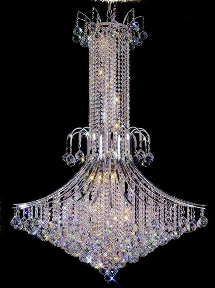 Brilliant 14 light Crystal chandelier dressed with 25% Full Lead crystal - Image 1