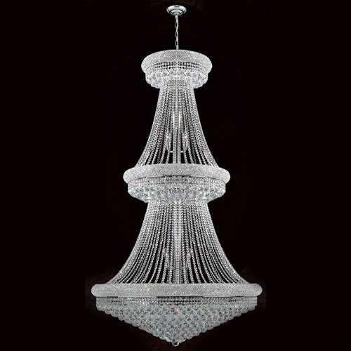 Empire 38-Light Chrome Finish with Clear-Crystals Chandelier - Image 1
