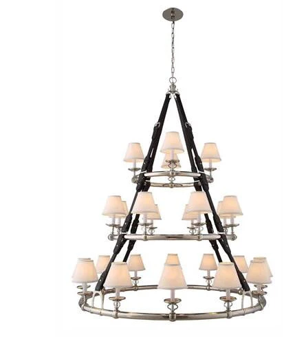Nickel 24-Light Chandelier - Image 1