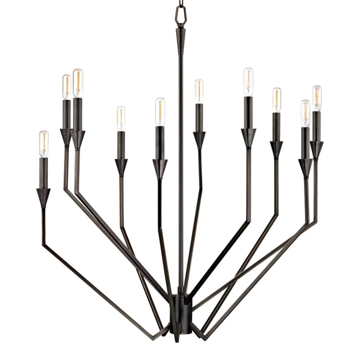 Archie Old Bronze Ten-Light Chandelier - Image 1