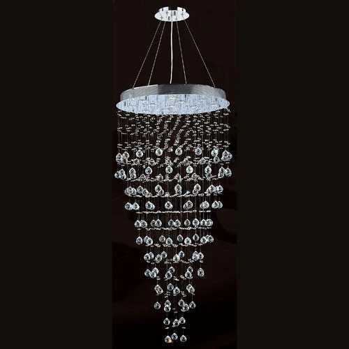 Corp Icicle 12-Light Chrome Finish with Clear-Crystals Chandelier - Image 1