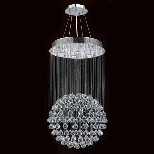 Corp Saturn Seven-Light Chrome Finish with Clear-Crystals Chandelier - Image 1