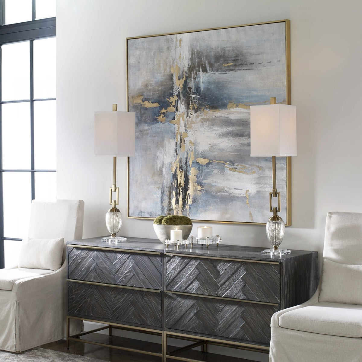 Uttermost Road Less Traveled Hand Painted Canvas - Image 3