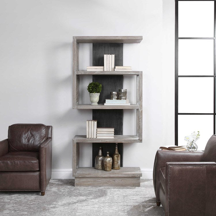 Uttermost Nicasia Contemporary Etagere Bookcase - Image 3