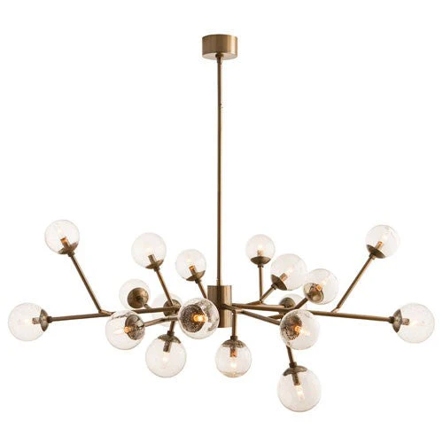 Dallas Vintage Brass 18-Light Chandelier - Image 1