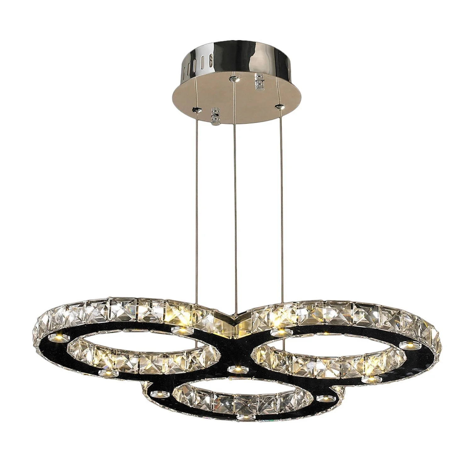 Corp Galaxy Polished Chrome Twenty-Light LED Pendant - Image 1