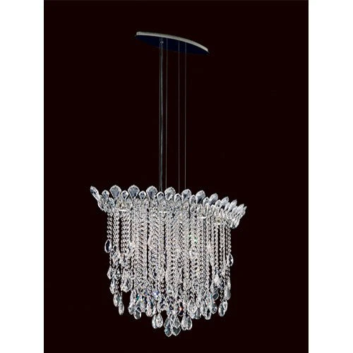 Strands Stainless Steel Six-Light Eye Medium Pendant with Clear Heritage Crystal - Image 1