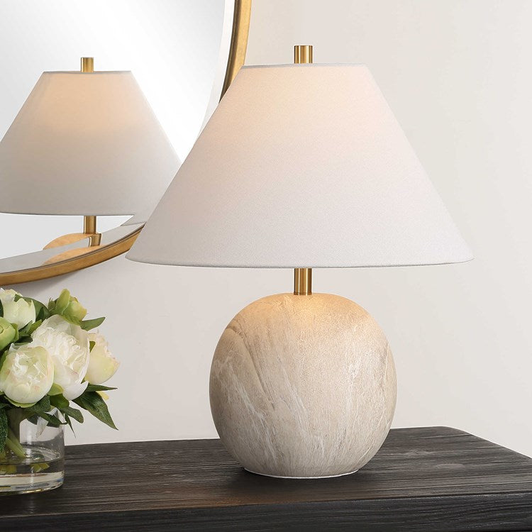 Casa Bella Living Neutral Toned Water Marbling Accent Lamp ~ LAST CHANCE SALE ~ LIMITED QUANTITY - Image 1