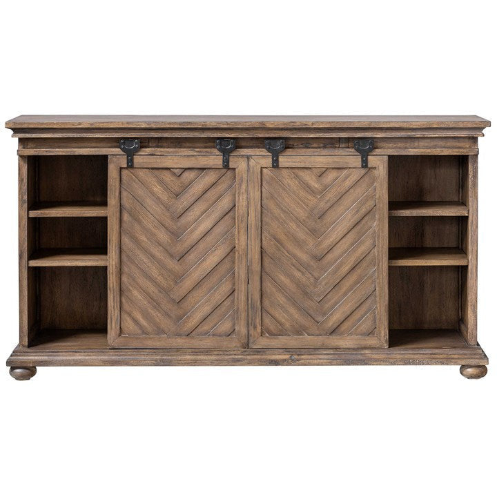 Uttermost Primalia Rustic Modern Wood Media Console