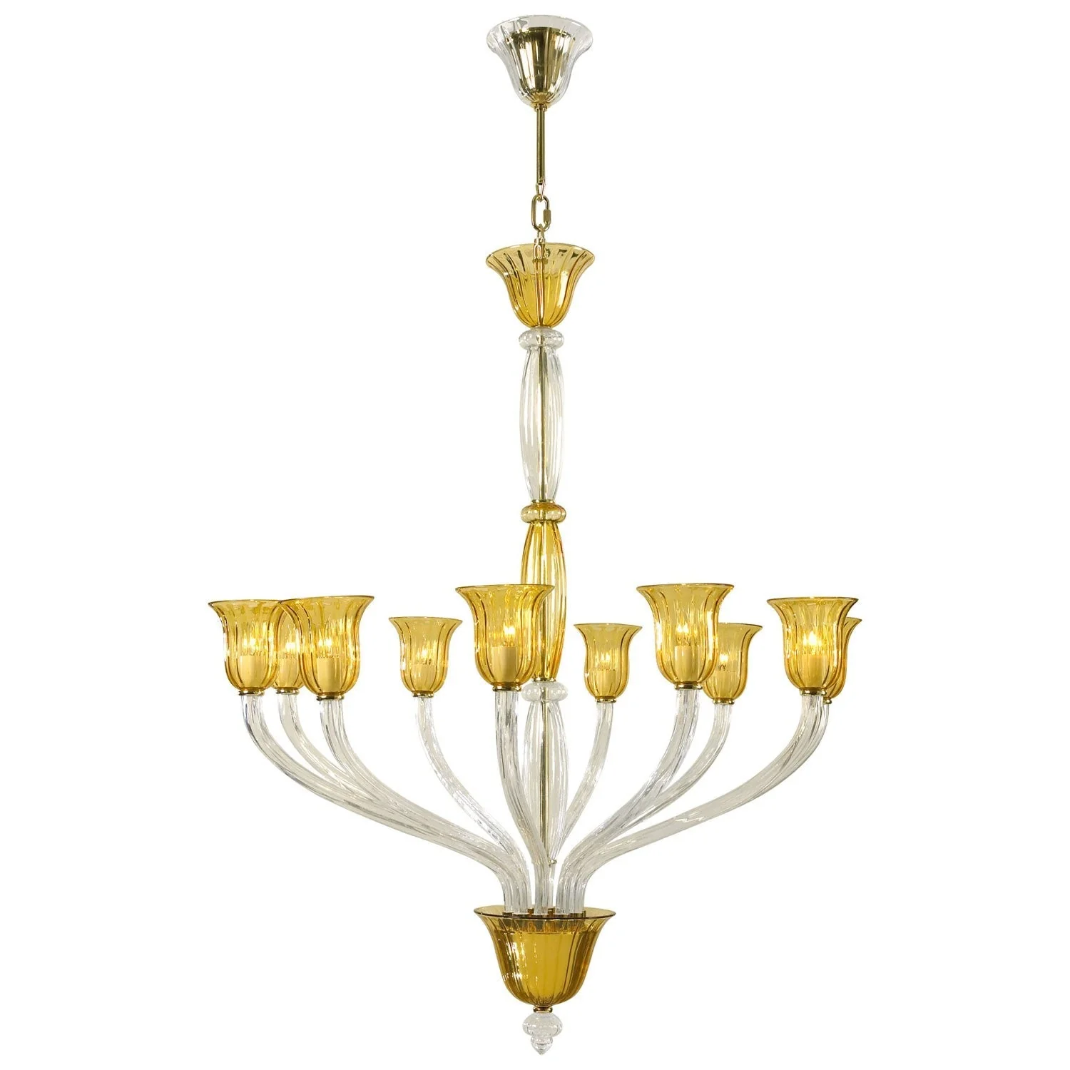Ten-Light Chandelier - Image 1