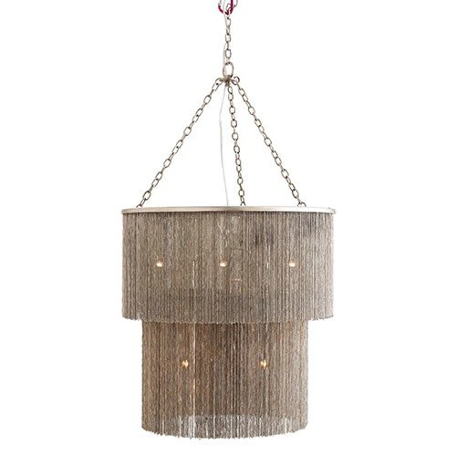 James Nickel Nine-Light Two Tier Chandelier - Image 1