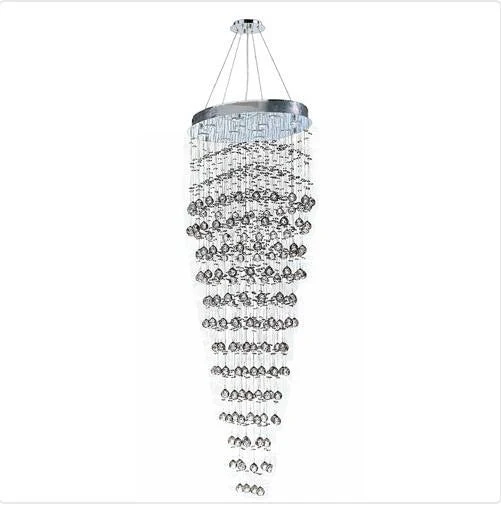 Polished Chrome Twelve-Light Chandelier - Image 1