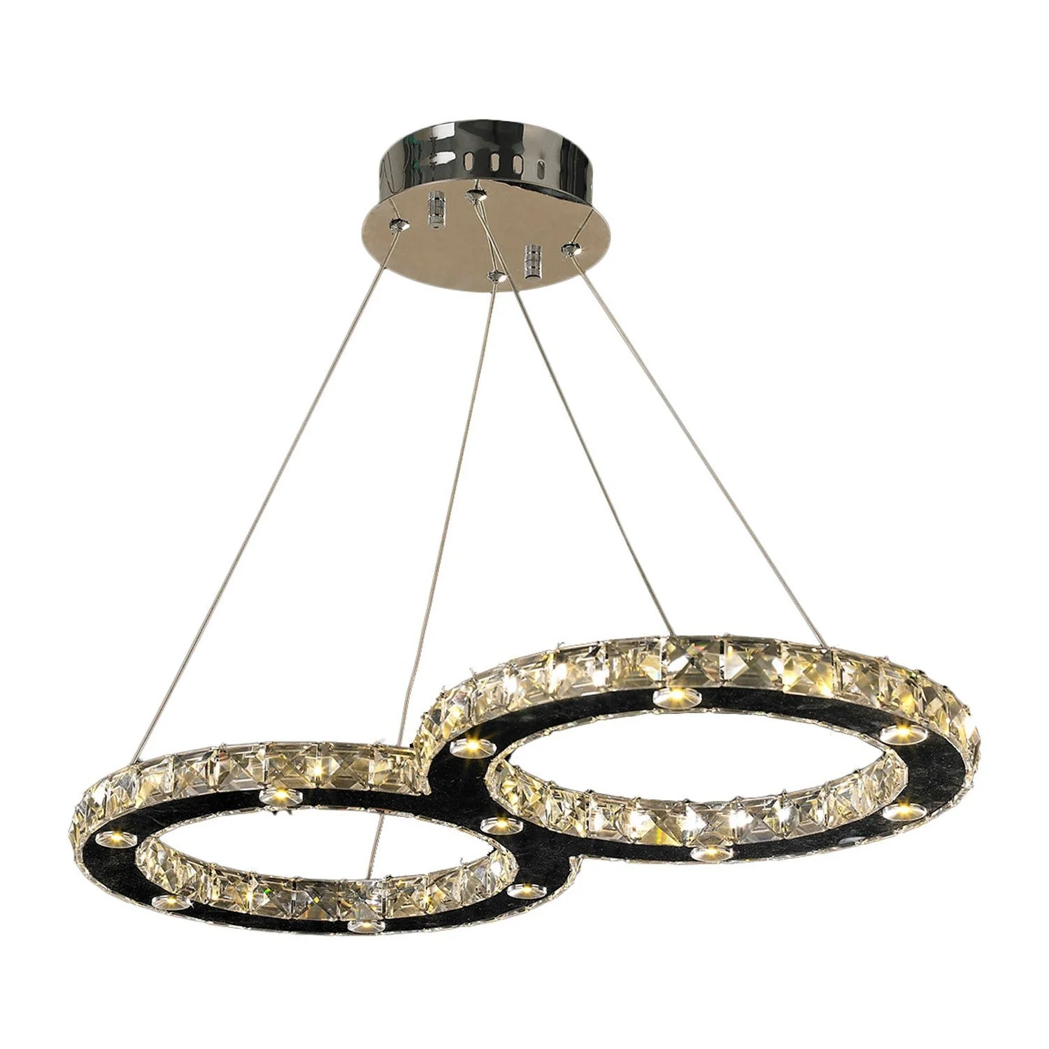 Corp Galaxy Polished Chrome Twenty-Two Light LED Pendant - Image 1