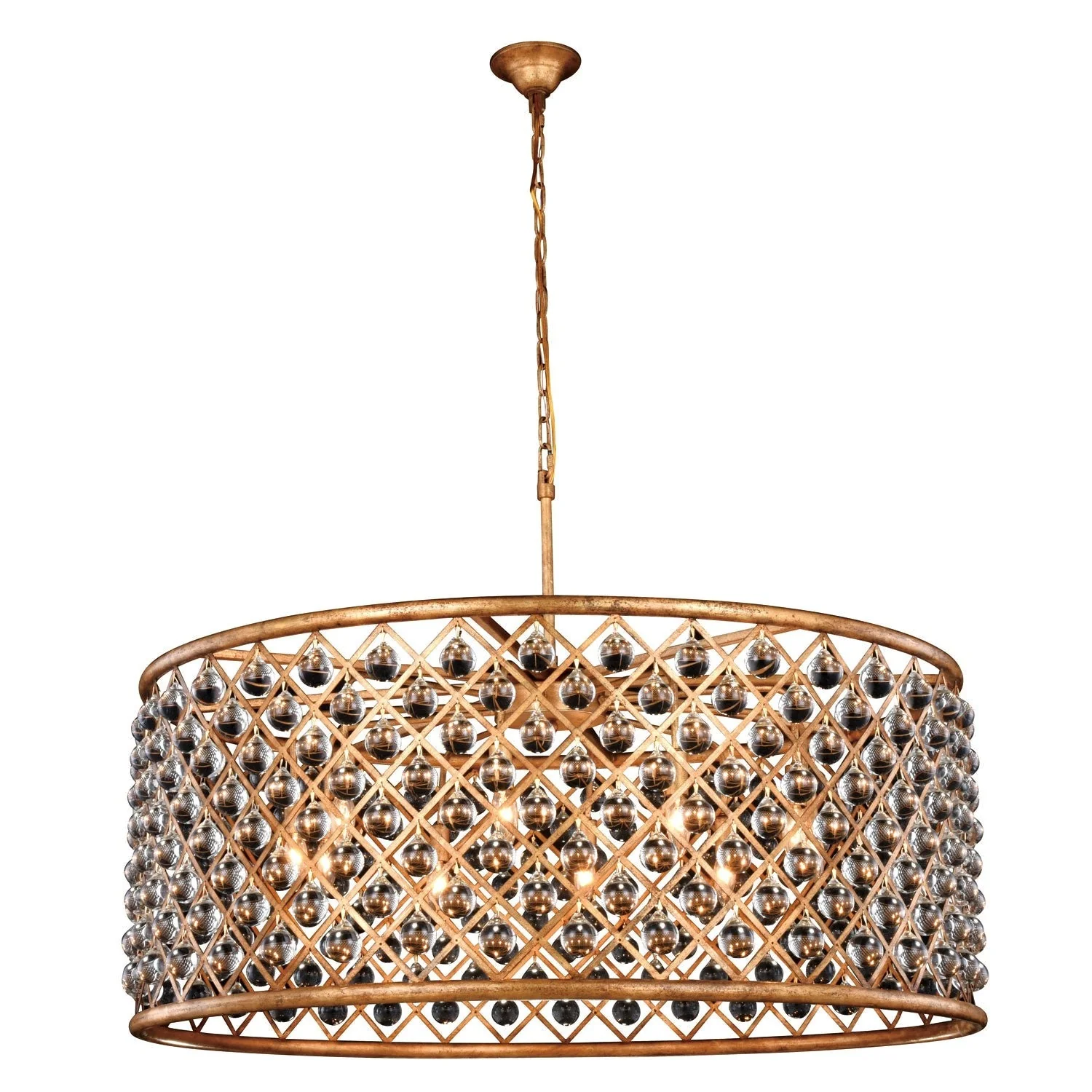 Madison Golden Iron 43.5-Inch Ten-Light Pendant - Image 1