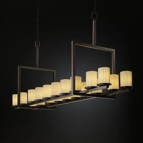 Dark Bronze Bridge Chandelier - Image 1