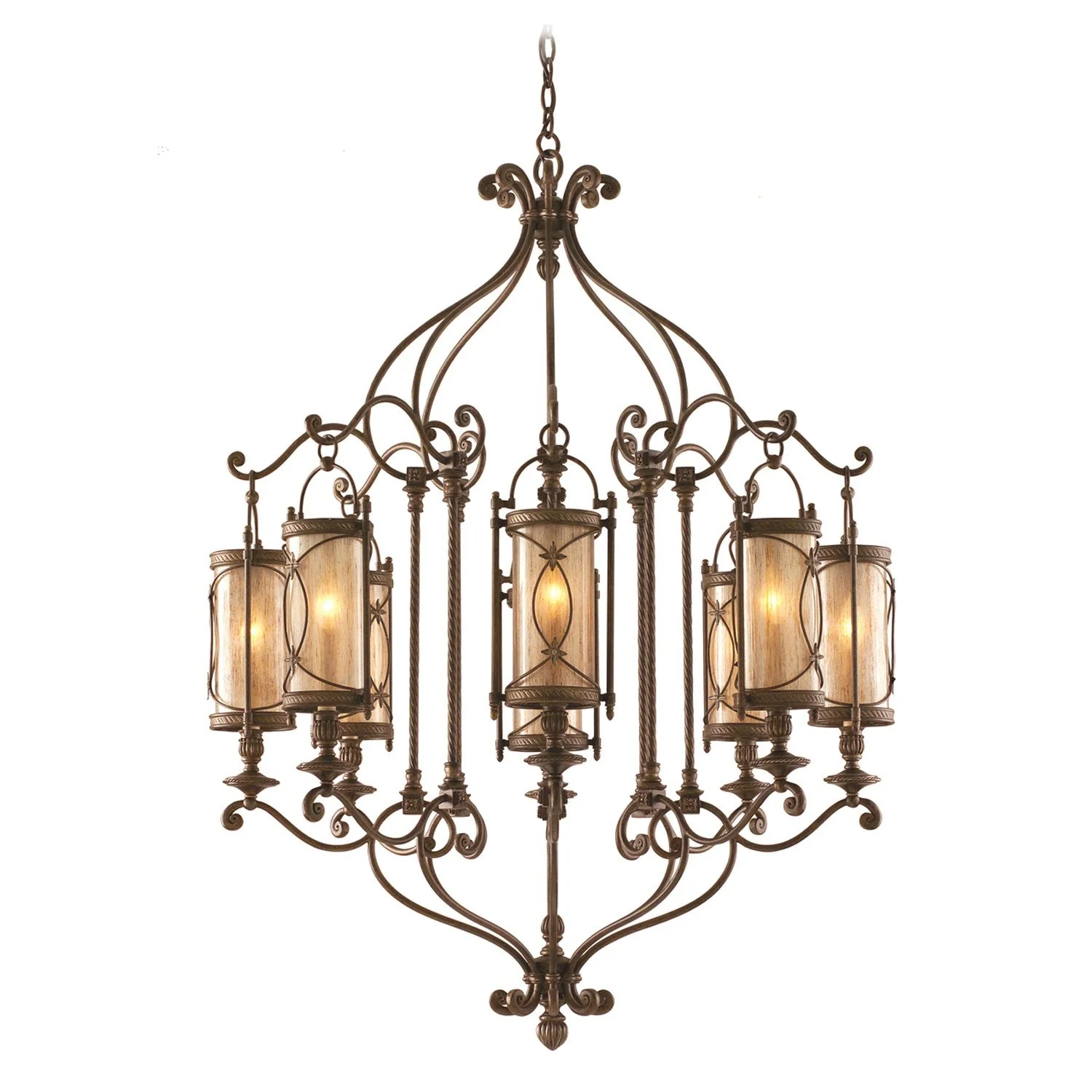 St. Moritz Bronze Eight-Light Chandelier - Image 1