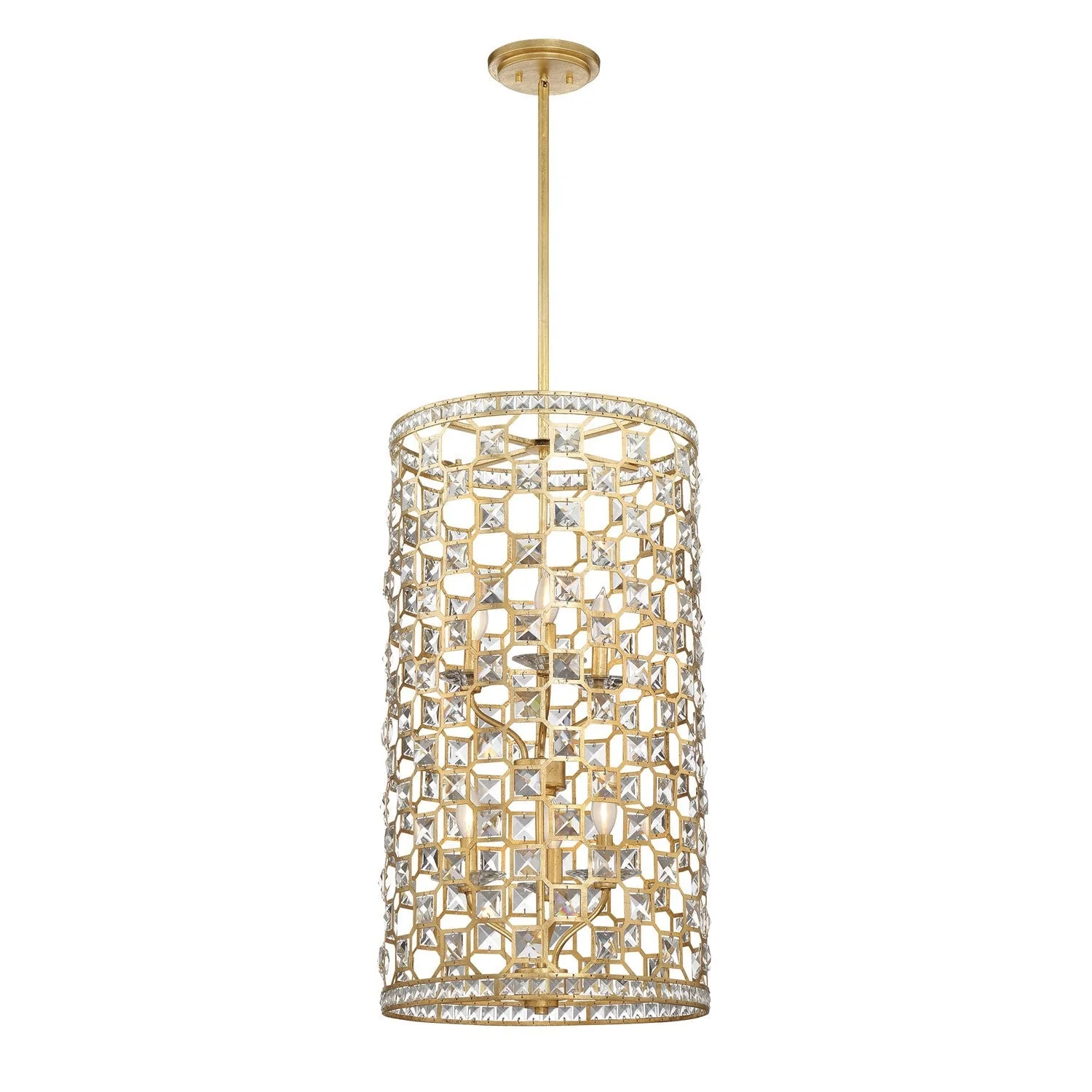 Gold Bullion Six-Light Foyer Pendant - Image 1