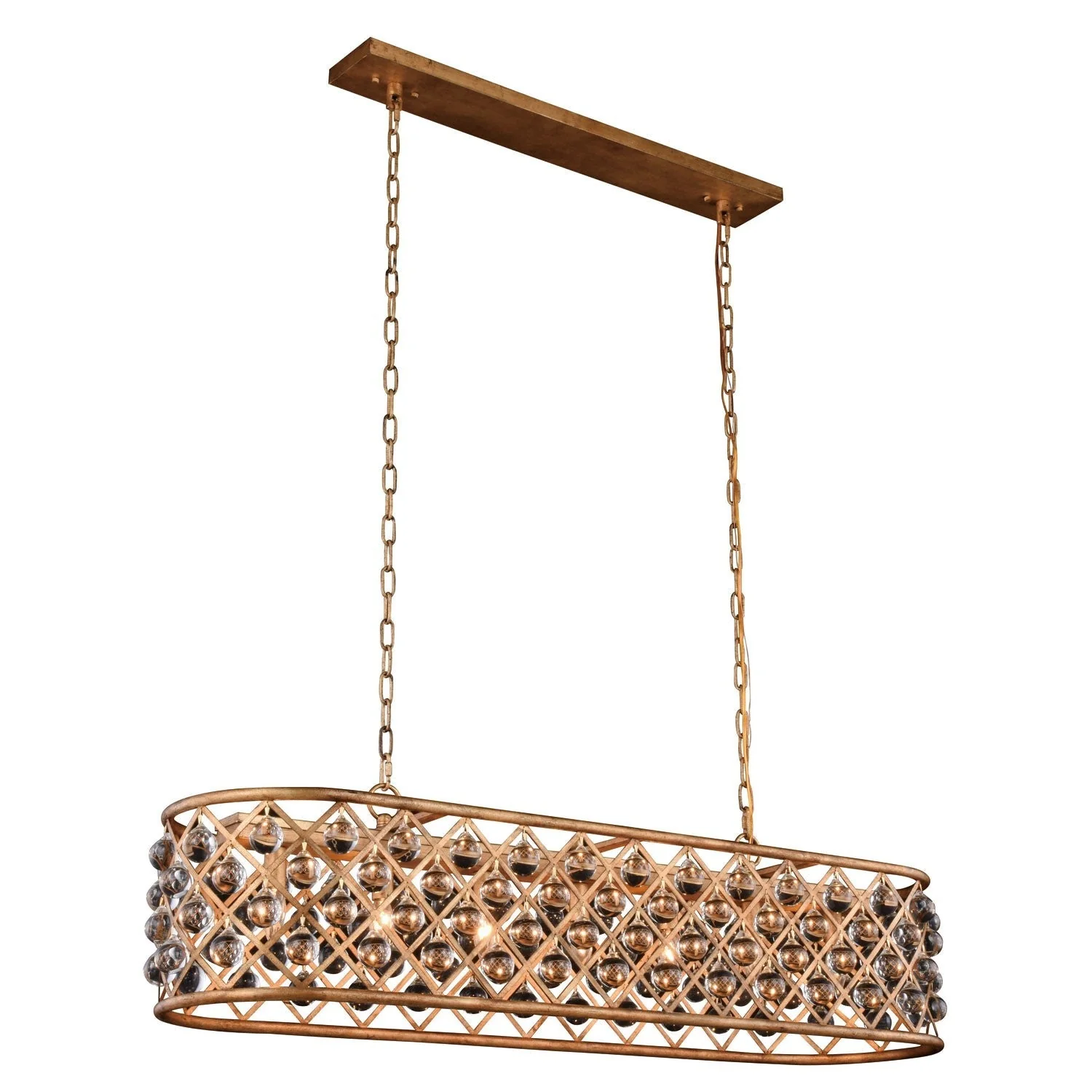 Madison Golden Iron 50-Inch Seven-Light Pendant - Image 1
