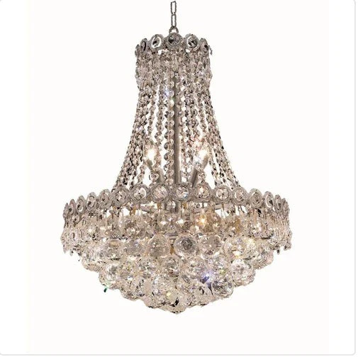 Eight-Light 16-Inch Chandelier with Royal Cut Clear Crystal - Image 1