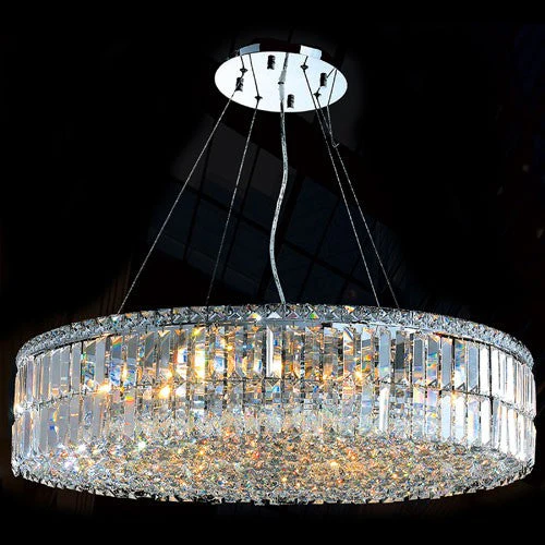Corp Cascade 18-Light Chrome Finish with Clear-Crystals Chandelier - Image 1