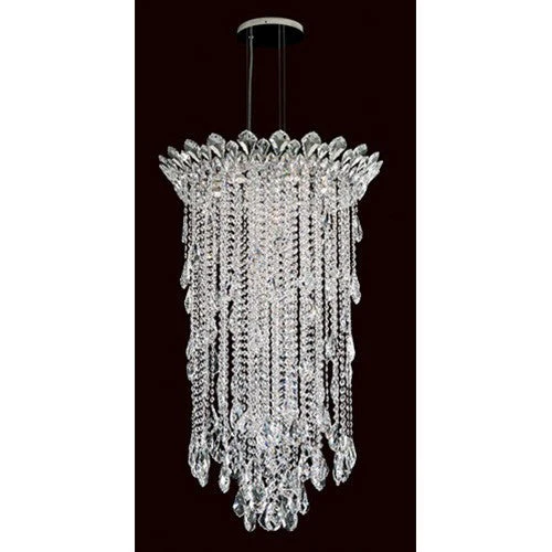 Strands Stainless Steel Six-Light Round Medium Pendant with Clear Heritage Crystal - Image 1