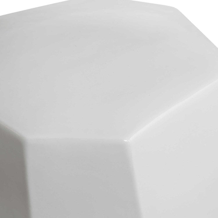 Uttermost Maquette White Ceramic Garden Stool - Image 2