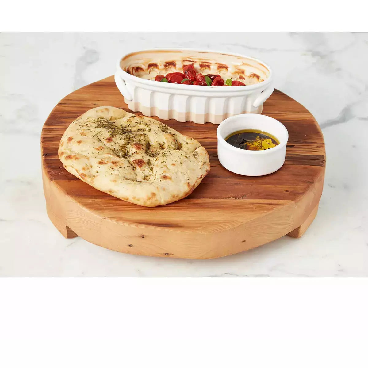 etúHOME Classic Large Round Reclaimed Wood Trivet ~ IN-STORE PURCHASE ONLY - Image 2