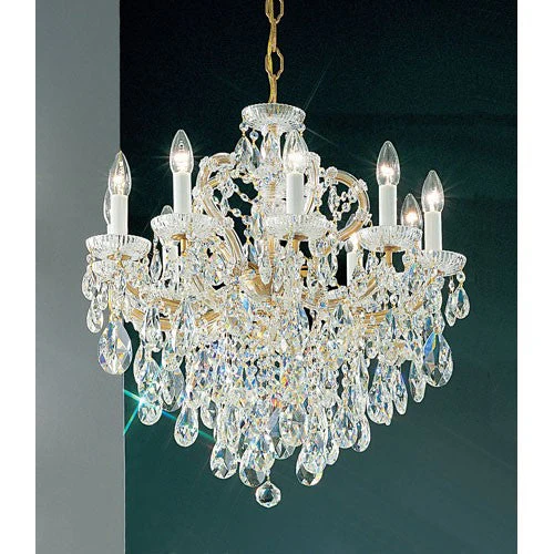 Maria Thersea Olde World Gold Ten-Light Chandelier with Crystalique Accents - Image 1