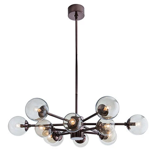 Nickel 12-Light Chandelier - Image 1
