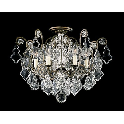 Six-Light Clear Heritage Handcut Crystal Chandelier, 20W x 16H x 20D - Image 1