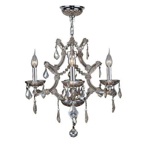 Polished Chrome Four-Light Chandelier - Image 1