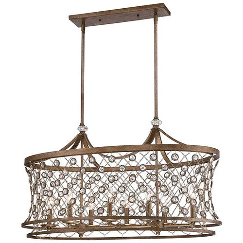 Vel Catena Arcadian Gold Eight-Light Island Pendant - Image 1