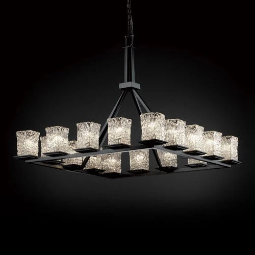 Black Ring Chandelier - Image 1