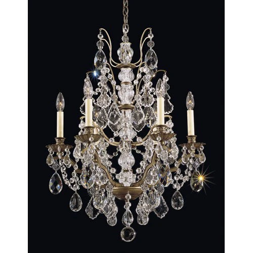 Six-Light Clear Legacy Collection Chandelier, 22W x 29H x 22D - Image 1