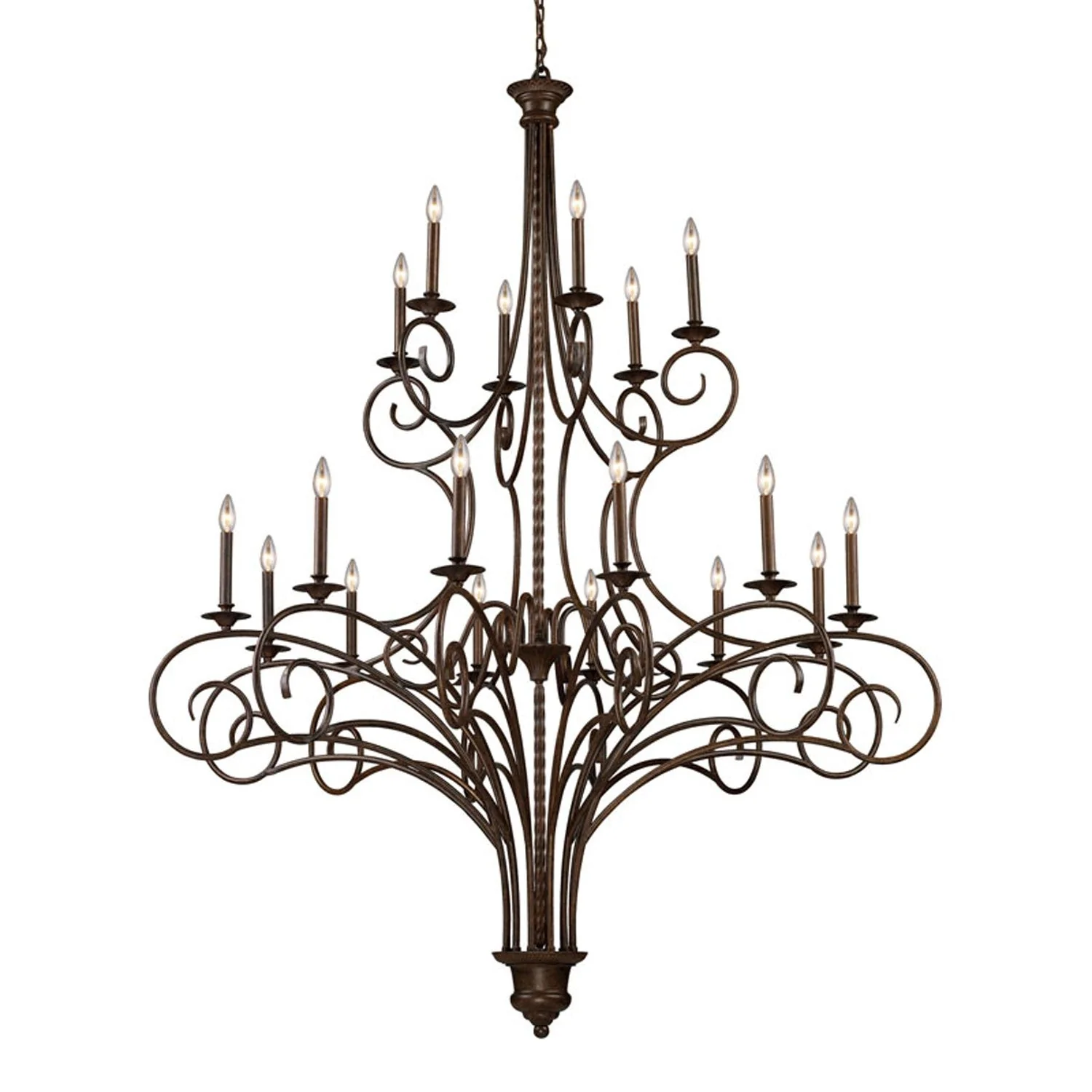 Gloucester Antique Bronze Eighteen-Light Chandelier - Image 1