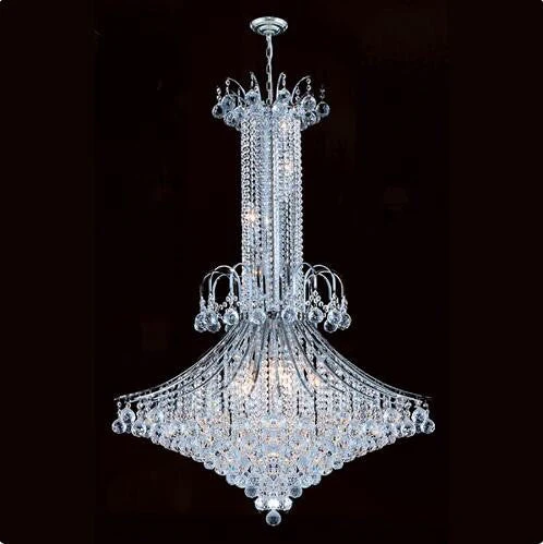 16-Light Chrome Finish with Clear-Crystals Chandelier - Image 1