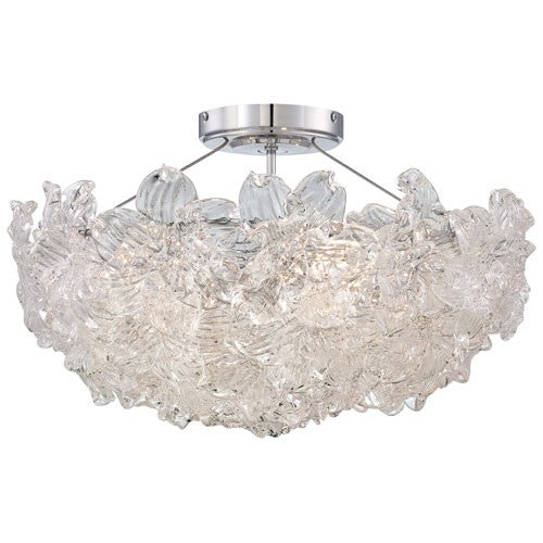 Bella Fiori Chrome Semi-Flush Light - Image 1